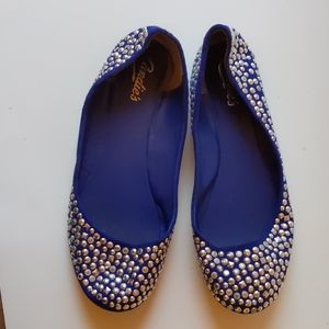 Candie's navy blue ballet shoes-sz 9M